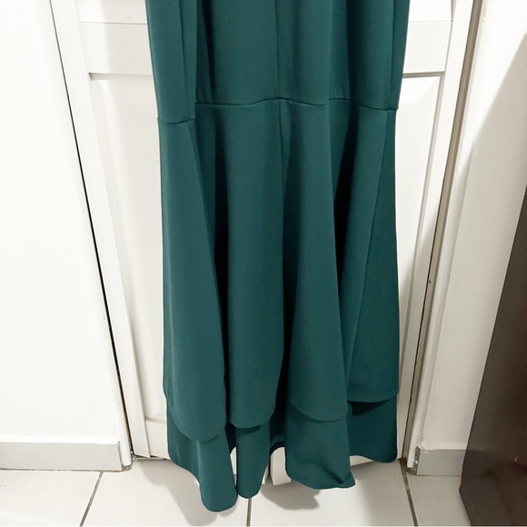 Lulus Tier and There Hunter Green Tiered Trumpet Hem Maxi Dress Size Large (L) - Picture 7 of 10